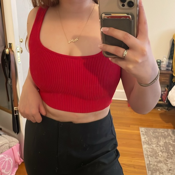 Babaton: Ribbed Cropped Tank - Picture 2 of 12